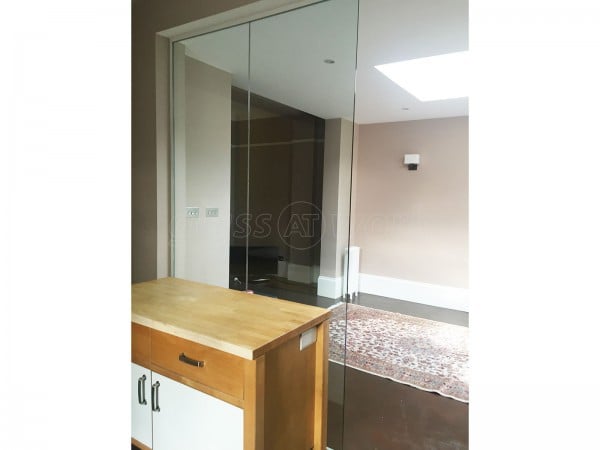 Domestic Property (Mapesbury, London): Glass Partition Wall and Door