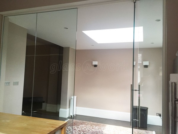 Domestic Property (Mapesbury, London): Glass Partition Wall and Door