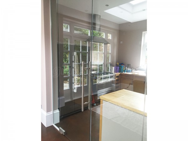 Domestic Property (Mapesbury, London): Glass Partition Wall and Door