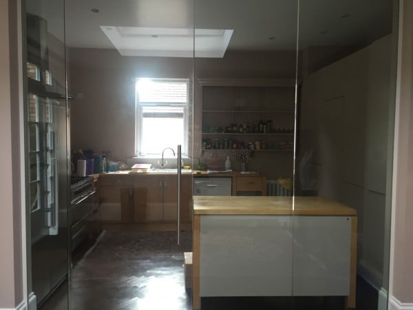 Domestic Property (Mapesbury, London): Glass Partition Wall and Door