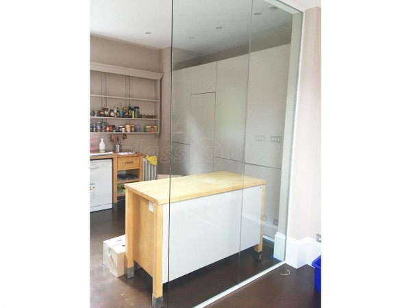 Domestic Property (Mapesbury, London): Glass Partition Wall and Door