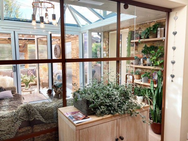 Domestic Project (Chalfont St Peter, Buckinghamshire): Industrial Style Sliding Door Partition With Fawn Brown Trackwork