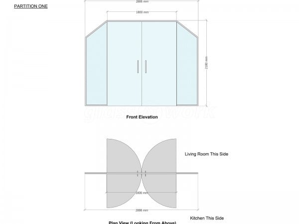 Residential Project (Isleworth, London): Glass Double Doors into Archway