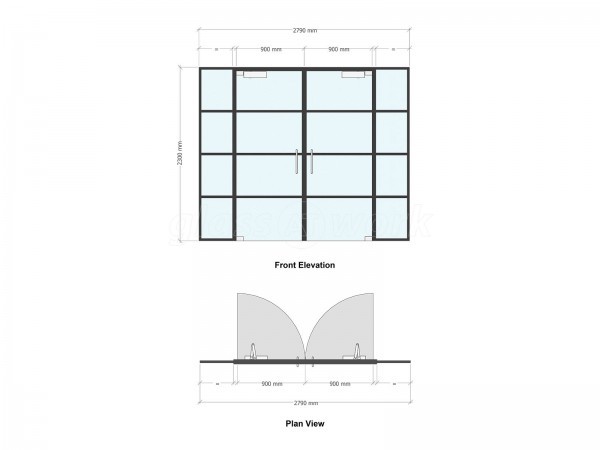 Domestic Project (Salisbury, Wiltshire): T-Bar Aluminium Black Framed Glass Double Doors