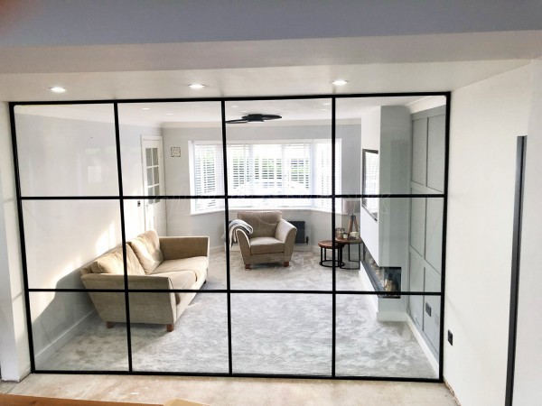 Residential Project (Burton-on-Trent, Staffordshire): T-Bar Glass Room Divider