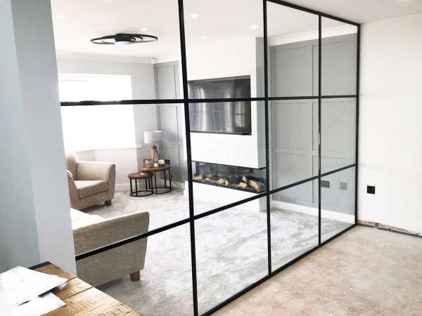 Residential Project (Burton-on-Trent, Staffordshire): T-Bar Glass Room Divider