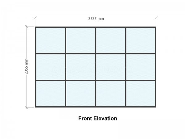 Residential Project (Burton-on-Trent, Staffordshire): T-Bar Glass Room Divider