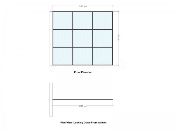 Domestic Project (Wandsworth, London): T-Bar Glass Room Divider Using Black Metal Framework