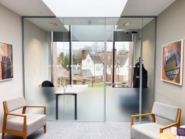 Single Glazed Frameless Glass Office Partitioning