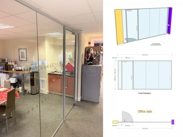 Embracing Care Services (Cramlington, Northumberland): Frameless Glass Meeting Room