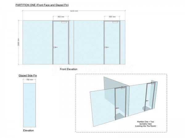 Eric Moore Partnership (Warrington, Cheshire): Glass Office Screen For Medical Practice With Soundproofing