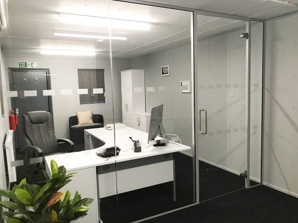 Nishikoi Aquaculture Limited (Wethersfield, Essex): Glass Office Room Divider with Door