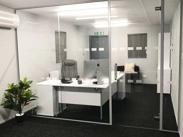 Nishikoi Aquaculture Limited (Wethersfield, Essex): Glass Office Room Divider with Door