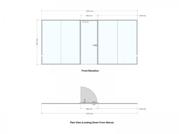 Fabcon Food Systems (Norwich, Norfolk): Acoustic Glass Office Partition