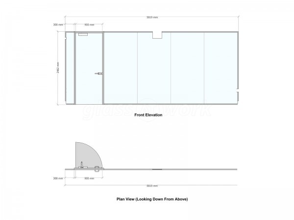 Fabcon Food Systems (Norwich, Norfolk): Acoustic Glass Office Partition