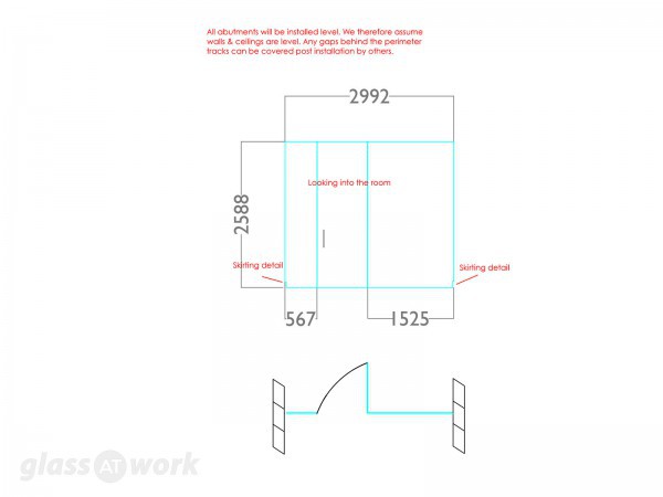 Fletcher Wilson (Newham, London): Small Glass Partition