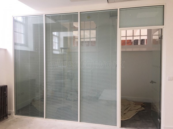 Frencon Construction Limited (High Wycombe, Buckinghamshire): Double Glazed Office Screens With Integral Blinds