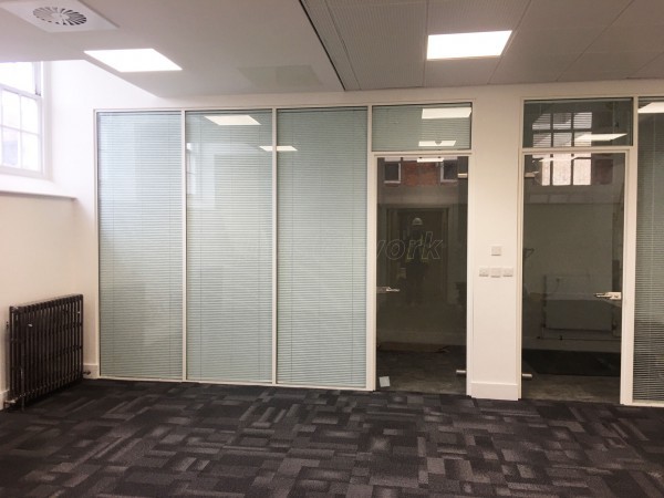 Frencon Construction Limited (High Wycombe, Buckinghamshire): Double Glazed Office Screens With Integral Blinds