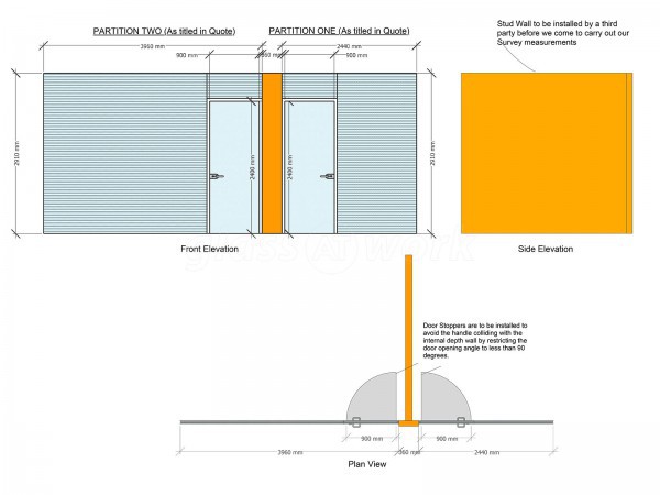 Frencon Construction Limited (High Wycombe, Buckinghamshire): Double Glazed Office Screens With Integral Blinds