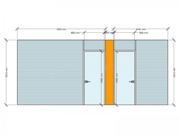 Frencon Construction Limited (High Wycombe, Buckinghamshire): Double Glazed Office Screens With Integral Blinds