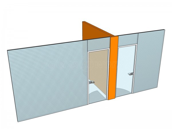 Frencon Construction Limited (High Wycombe, Buckinghamshire): Double Glazed Office Screens With Integral Blinds