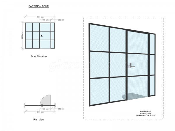 FRAMEWORKS (Westminster, London): Full Office Fit-Out Using Black Industrial Warehouse Glazed Partitions [Our Alternative to Steel Framed Glazing]