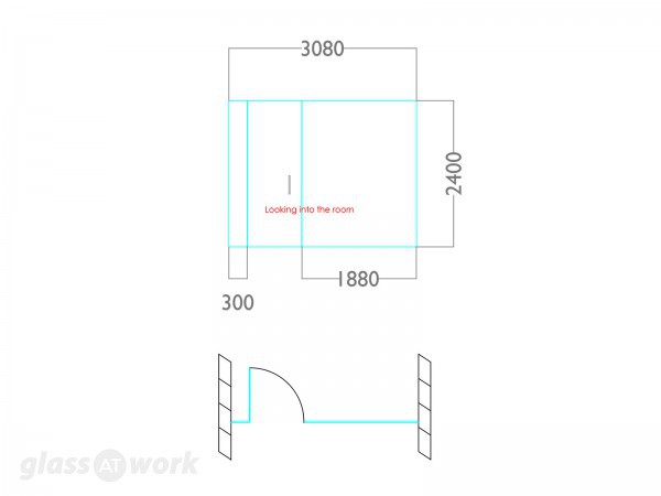 Domestic Basement (Crawley, Surrey): Glass Home Office