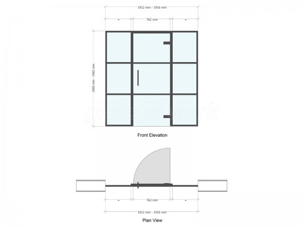 Domestic Project (Liverpool, Merseyside): T-Bar Aluminium Black Framed Glass Wall and Door