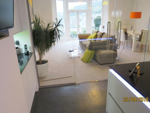 Domestic Project (Dartmouth, Devon): Non-Fire Rated Double Glass Sliding Doors At A Domestic Seaside Property