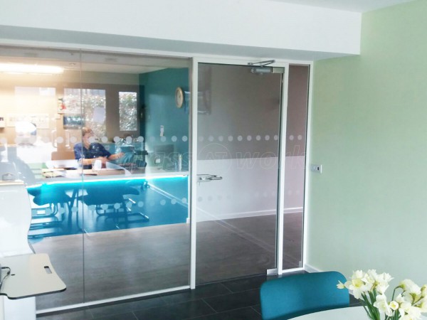 St Andrews Hospice (Grimsby, Lincolnshire): Meeting Room Glass Office Screen And Door