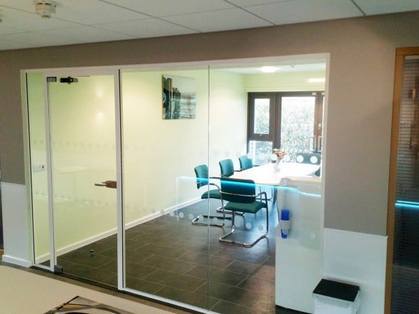 St Andrews Hospice (Grimsby, Lincolnshire): Meeting Room Glass Office Screen And Door