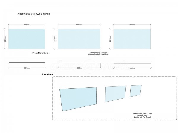 Four Square Furniture (Watford, Hertfordshire): Glass Office Walls (Using Toughened Glass & Laminated Acoustic Glass)