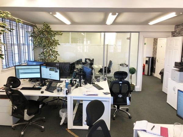 Engage Business Media Ltd (Weybridge, Surrey): Acoustic Office Partition / Glass Room Divider With Door