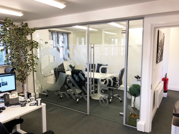 Engage Business Media Ltd (Weybridge, Surrey): Acoustic Office Partition / Glass Room Divider With Door