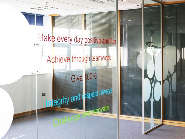 Bunzl Retail Supplies (Swinton, Manchester): Glass Partitioning With Window Film