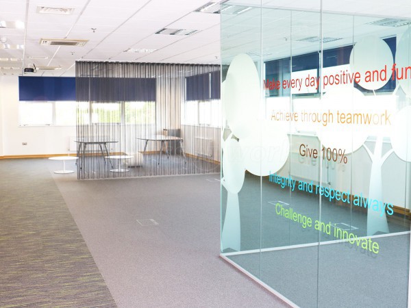 Bunzl Retail Supplies (Swinton, Manchester): Glass Partitioning With Window Film