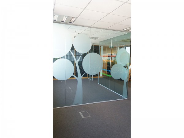 Bunzl Retail Supplies (Swinton, Manchester): Glass Partitioning With Window Film