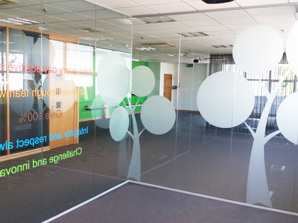 Bunzl Retail Supplies (Swinton, Manchester): Glass Partitioning With Window Film