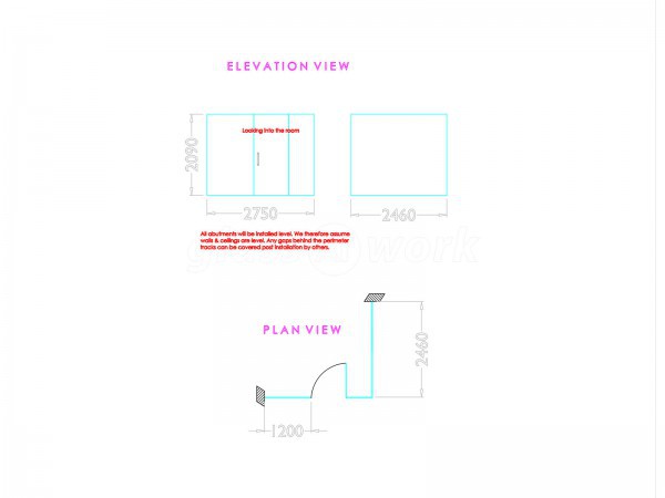 County Construction [Oxon] Ltd (Didcot, Oxfordshire): Glass Corner Office Partition