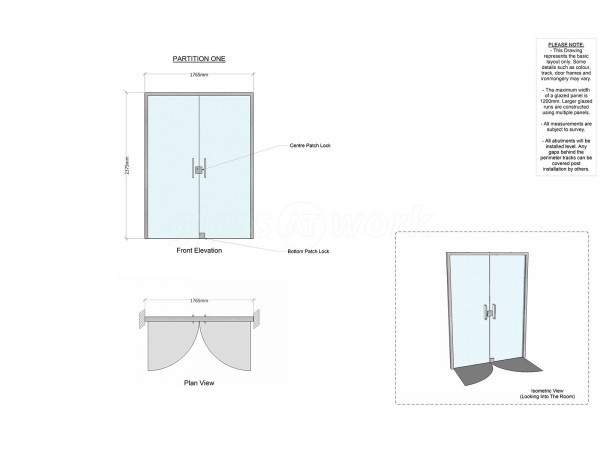 Alton Maltings (Alton, Hampshire): Internal Shop Entrance Glass Double Doors