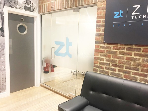 Zuri Technologies (Shoreditch, London): Glass Office Screen With Digital Lock