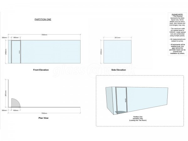 Kent Enterprise Trust (Herne Bay, Kent): Glass Office Walls and Door