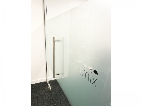 Thoughtmix (Lincoln, Lincolnshire): Glass Partition with Glass Door