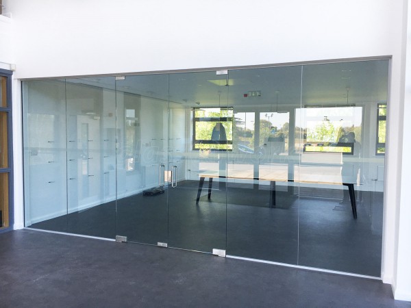 P J Spillings Ltd (Norwich, Norfolk): Glass Partition With Double Doors