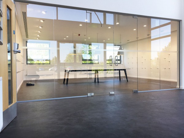 P J Spillings Ltd (Norwich, Norfolk): Glass Partition With Double Doors