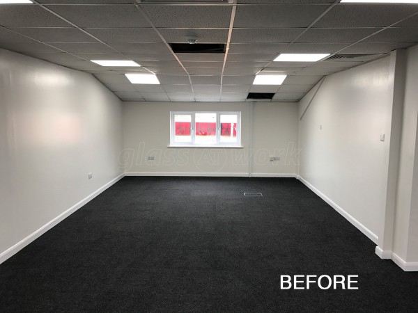 QV Foods Group (Spalding, Lincolnshire): Glass Office Partitions