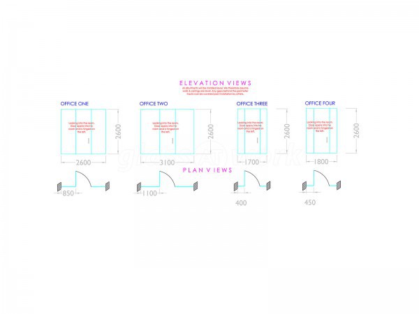 Togel Contractors Ltd (Civic Quarter, Leeds): Glass Partition Walls With Doors