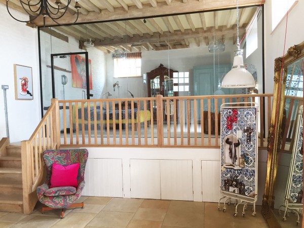 Domestic Project (Frampton on Severn, Gloucestershire): Barn Conversion Glass Partitions With Black Track