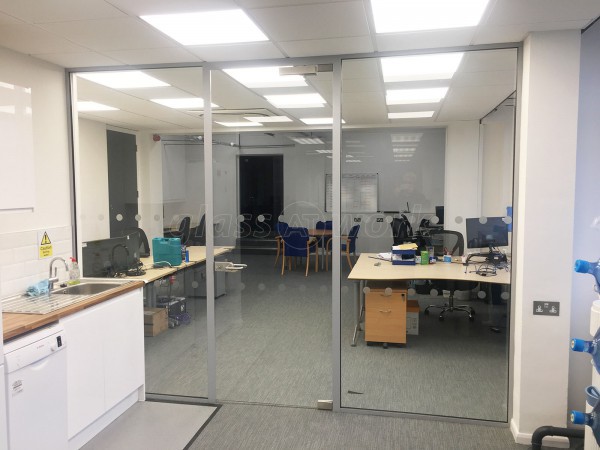 Ocean Blue Software Ltd (Brislington, Bristol): Glass Screen Partition and Door