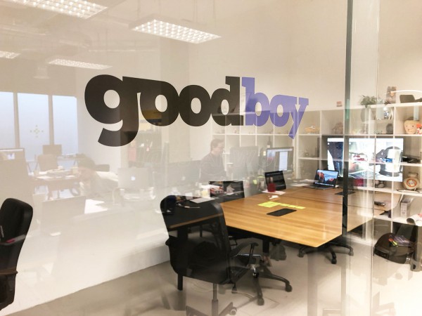 Goodboy Digital Ltd (Hackney, London): Top Hung Glass Sliding Door and Office Partition